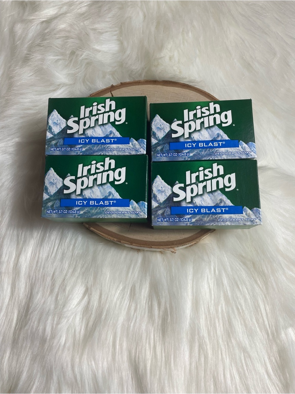 Irish Spring Icy Blast Deodorant Bar Soap 4 Boxes